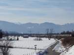 182 011-7 mit KLV-Zug richtung Brenner bei Langkampfen.08.02.2010