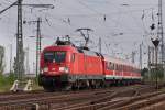 182 025-7 zieht den RB 16582 aus Grokorbetha in Richtung Weienfels am 30.04.2012.