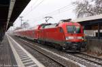 182 008 mit dem RE1 (RE 18177) von Brandenburg Hbf nach Frankfurt(Oder) im Brandenburger Hbf.