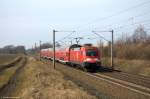 182 010 mit dem RE1 (RE 18113) von Magdeburg Hbf nach Berlin Ostbahnhof in Brandenburg(Havel).