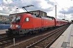 182 022-4 brachte am 1.8.2016 die RB42/S2 (RB17712) aus Leipzig-Connewitz nach Magdeburg Hauptbahnhof.