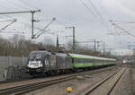 IGE 182 510  BTHVN 2020  mit dem FLX 1244 von Basel Bad Bf nach Berlin Hbf (tief), am 05.03.2023 in Erfurt Hbf.