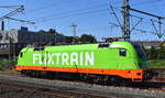 Flixtrain mit  242.517 , Name:  Fitzgerald  [NVR-Nummer: 91 80 6182 517-3 D-HCTOR] am 15.07.24 am Rande des Bahnhof Hamburg-Harburg abgestellt.