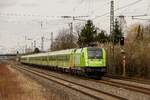 182 505 mit Flixtrain in Düsseldorf Angermund, März 2018.