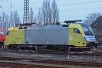 MRCE Dispolok/TXL ES 64 U2-095 am 27.2.13 abgestellt in Krefeld Hbf.