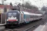 ES 64 U2-036 mit HKX 1802 nach Köln Hbf. bei der Durchfahrt in Recklinghausen 28.12.2013