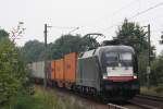 MRCE Dispolok/TXL ES 64 U2-037 am 25.7.13 mit einem Containerzug in Hamburg-Moorburg.