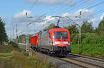 182 002 schleppte am 12.09.24 147 003 durch Wittenberg-Labetz Richtung Falkenberg(E).