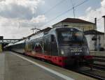 Hier am 27.06.2010 183 001 ARRIVA in Regensburg.(Nr.2)