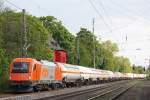 RTS 1216 903 am 6.5.13 mit einem Gaskesselwagenzug nach Duisburg Ruhrort Hafen in Ratingen-Lintorf.