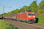 DB Lok 185 094-0 fährt Richtung Bahnhof Kaiseraugst. Die Aufnahme stammt vom 16.05.2017.