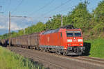 DB Lok 185 094-0 fährt Richtung Bahnhof Kaiseraugst. Die Aufnahme stammt vom 20.05.2017.