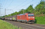DB Lok 185 089-0 fährt Richtung Bahnhof Kaiseraugst.