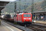 185 007-2 in Koblenz HBF bei der Durchfahrt    Aufnahme Ort: Koblenz HBF  Aufnahme Datum: 22.09.2018