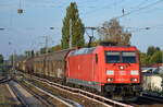 DB Cargo Deutschland AG mit  185 221-9  [NVR-Number: 91 80 6185 221-9 D-DB] und gemischten Güterzug am 20.09.18 Berlin-Karow.