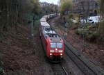 185 160-9 DB kommt mit einem LKW-Zug aus Zeebrugge-Vorming(B) nach Novara-Boschetto(I) und kommt aus Richtung Aachen-West,Aachen-Schanz und fhrt in Richtung