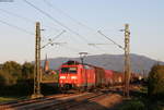 185 116-1 mit dem EZ 45000 (Chiasso-Mannheim Rbf) bei Köndringen 19.9.19