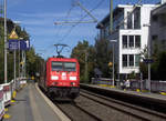 185 352-2 DB  kommt durch Aachen-Schanz mit einem Kesselzug aus Antwerpen-BASF(B) nach Ludwigshafen-BASF(D) und kommt aus Richtung Aachen-West und fährt in Richtung