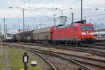 DB Lok 185 141-9 durchfährt den badischen Bahnhof. Die Aufnahme stammt vom 08.01.2020.
