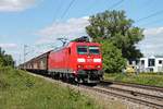 Mit dem GK 49051 (Hamburg-Waltershof Mühlenwerder - Buchs SG) fuhr am Nachmittag des 29.05.2020 die 185 139-3 über die Rheintalbahn durchs Industriegebiet von Buggingen in Richtung