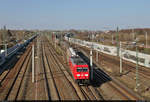 Gemischter Gz mit 185 219-3 unterwegs am Energiepark Dieselstraße in Halle (Saale) Richtung Abzweig Halle Kasseler Bahn.
Aufgenommen von der Dieselbrücke.

🧰 DB Cargo
🚩 Bahnstrecke Halle–Bebra (KBS 580)
🕓 31.3.2021 | 16:38 Uhr