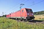 185 290-4 +187 123-5 zu sehen am 21.07.2021 in Kerzell.