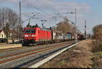 Gemischter Gz mit 185 173-2 passiert die Blockstelle (Bk) Zscherben Richtung Sangerhausen.

🧰 DB Cargo
🕓 27.2.2022 | 15:32 Uhr