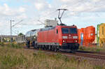 Wenig Mühe dürfte 185 191 mit ihrem Kesselwagen am 06.10.22 gehabt haben.