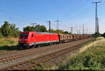 Mit der wie neu aussehenden 185 227-6 fährt ein EZ durch Großkorbetha Richtung Weißenfels.

🧰 DB Cargo
🕓 14.7.2023 | 8:35 Uhr