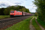 185 163 DB Cargo mit einem leeren Erzzug bei Postbauer-Heng Richtung Nürnberg, 20.05.2021