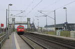 DB 185 247-4 als Tfzf Richtung Leipzig, am 23.12.2024 in Schkeuditz West.