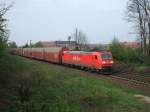 185 162 mit Autozug am 26.4.2008 durch Limmer -> Linden