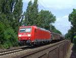 185 194 unterwegs in Richtung Frankfurt(Main) / Mainz-Bischofsheim. (Aufnahmeort: Mainz-Kastel, Juli 2008)
