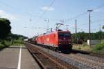 185 174-0 + 185 276-3 mit genm. GZ in Hilden 24.07.08