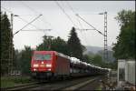 185 341 (9180 6185 341-5 D-DB) ist mit einem weiteren CSQ  AUDI-Express  von Ingolstadt-Nord nach Emden unterwegs. (15.05.2009)