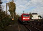 185 273 (9180 6185 273-0 D-DB) mssten den FR 52083, Gremberg - Saarbrcken Rbf, am Haken haben. (24.10.2009)