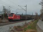 185 090-8  Bombardier  mit CS 49150 Bludenz/A - Bremerhaven-Kaiserhafen in Radolfzell. 03.04.10