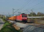 185 138-5 mit CS 47087 Singen(Htw) - Weinfelden/CH in Radolfzell. 22.04.10