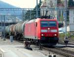 Traxx 185 119-5 der DB bei der Einfahrt in St. Gallen am 26.04.2010