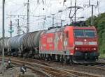 185 142-7 mit Kesselzug rtg Sden in Gremberg am 20.08.2010