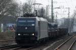 185 574-1 unterwegs fr CFL Cargo bei der Durchfahrt in Recklinghausen 30.3.2011