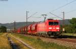 185 354-8 mit einem T Wagen Zug gen Sden bei Malsch 25.5.11