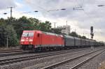185 340 mit einem Coilzug in Richtung Kln-Ehrenfeld.Das Bild entstand in Kln-West am 10.7.2012.