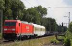 185 310 schob am 9.8.12 einen Messzug durch Ratingen-Lintorf.