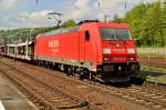 Am Dienstag den 7.5.2013 musste die 185 246-6 mit ihrem Autotransportwagenleerzug fr das AUDI-Werk in Neckarsulm erst der RB nach Ulm den Vortritt gewhren.