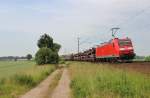 Am 19.Juni 2013 war DBSR 185 167 mit einem gemischten Gterzug bei Burgstemmen auf dem Weg Richtung Seelze Rbf.