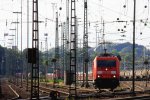 185 311-8 von Railion rangiert in Aachen-West Endlich Sommerwetter am 17.8.2013.