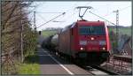 Unterwegs nach Aachen,die 185 280-5 mit einen Kesselwagenzug am Haken.Bildlich festgehalten im Mrz 2012 bei Eilendorf (Kreis AC).