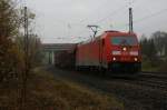 185 214-4 kurz hinter Fulda am 14.11.13.