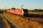 185 253-2 + BR152 + BR155 DB Schenker bei Bamberg am 30.09.2011.